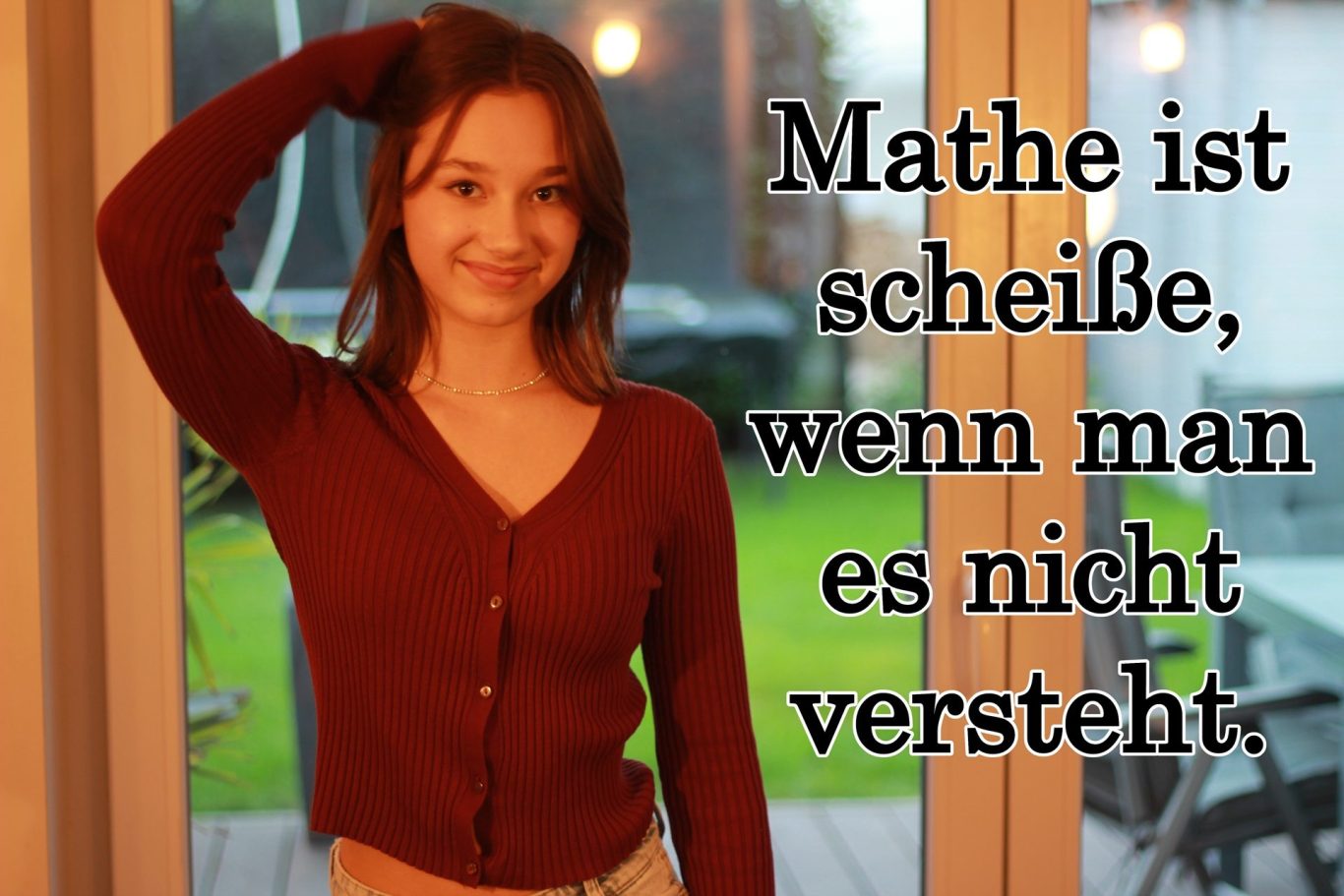 Volker Klugmann, Anna Giuliana, Mathematik Nachhilfeunterricht, Mathe Nachhilfe, Mathenachhilfe, Nachhilfelehrer, Privatunterricht, Mathe ist scheisse, wenn man es nicht versteht.