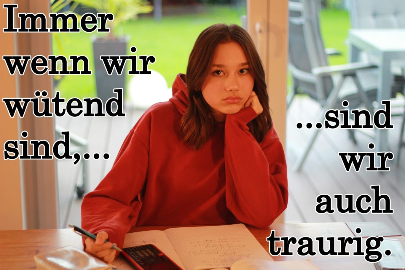 Wut, Trauer, Traurigkeit, Kindererziehung, Erziehung, Volker Klugmann, Anna Giuliana, Mathematik Nachhilfeunterricht, Mathe Nachhilfe, Mathenachhilfe, Nachhilfelehrer, Privatunterricht, Immer wenn wir wütend sind, sind wir auch traurig.