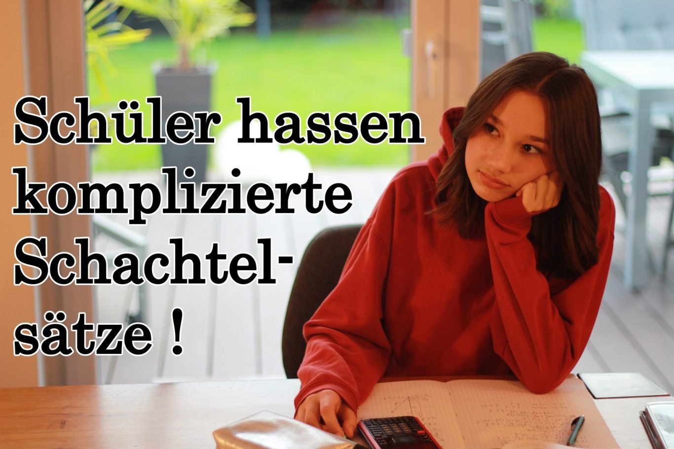 Volker Klugmann, Anna Giuliana, Mathematik Nachhilfeunterricht, Mathe Nachhilfe, Mathenachhilfe, Nachhilfelehrer, Privatunterricht, Schüler hassen komplizierte Schachtelsätze.